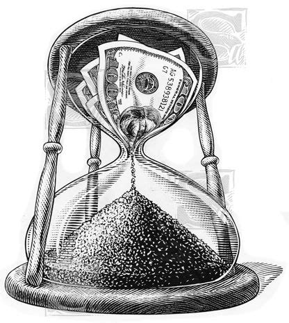 time is money hourglass tattoo|340+ Time Is Money Tattoo Ideas